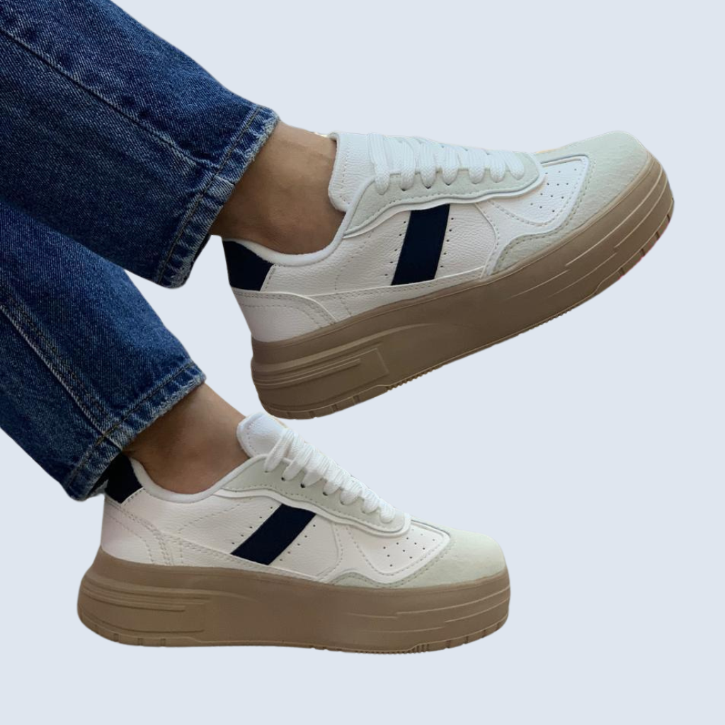 TENIS CLASICO COMBINADO EN SUELA CREPE