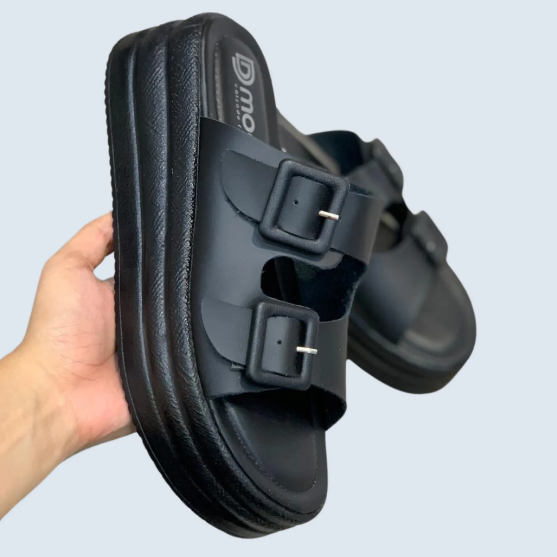 PLATAFORMA SUECA DOBLE HEBILLA