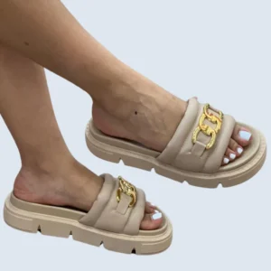 SANDALIA CANOA SUECA HERRAJE EN CAPELLADA