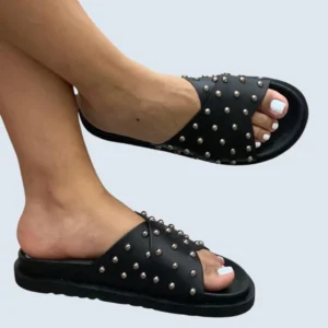 SANDALIA CANOA SUECA CAPELLADA CRUZADA CON TACHES