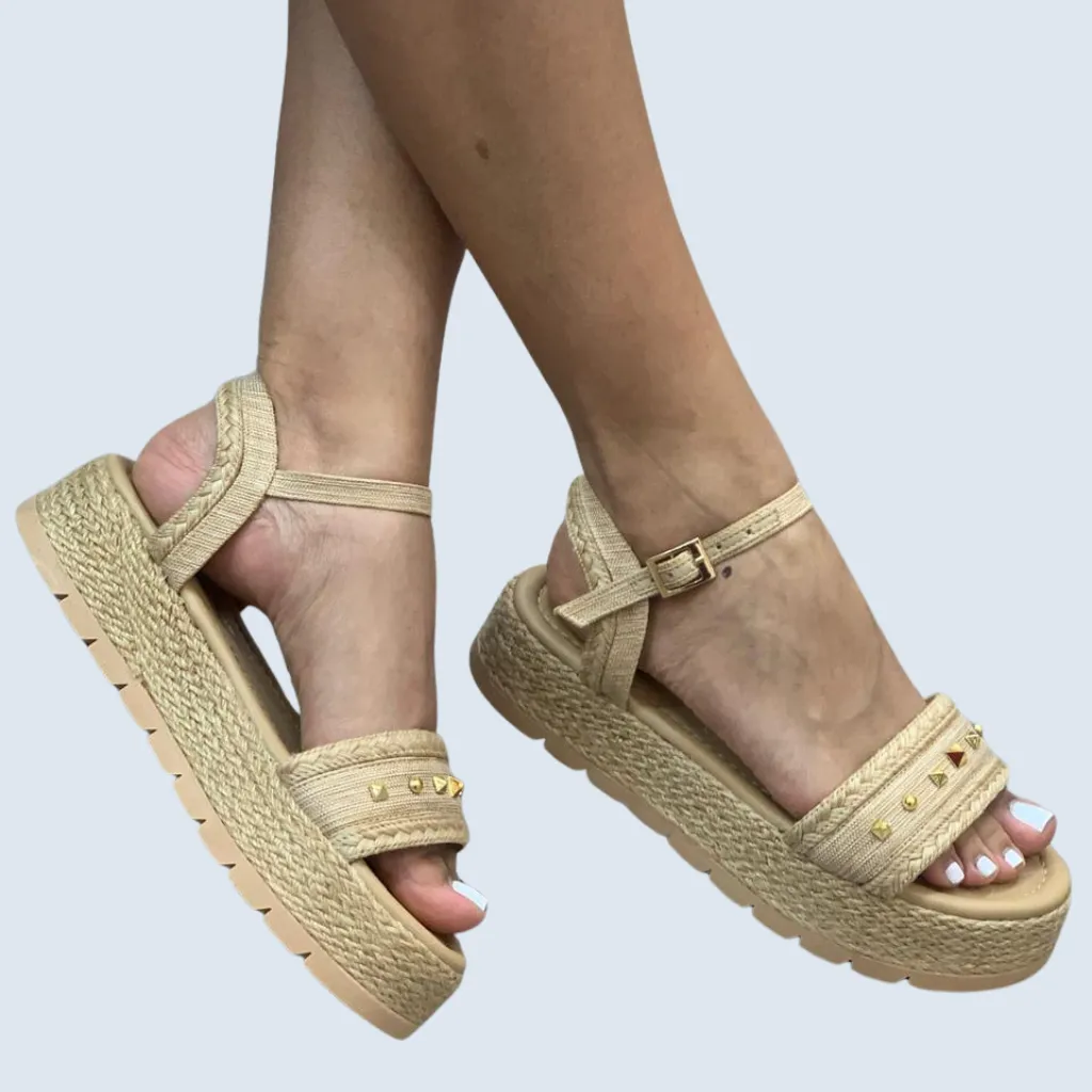 PLATAFORMA EN YUTE CAPELLADA CON TACHES