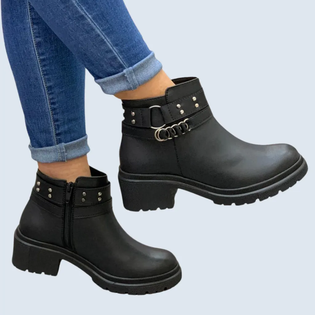 BOTIN CORREAS CON HERRAJES LATERALES