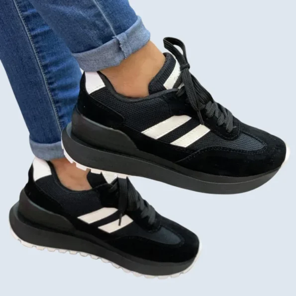 tenis mujer tenis deportivos HM606 negro blanco 1
