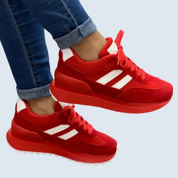 tenis mujer tenis deportivos HM606 rojo blanco 1