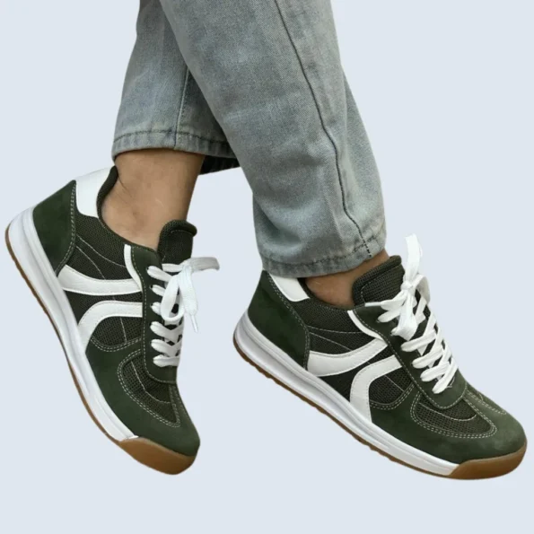 tenis mujer tenis casuales HM607 verde blanco 1