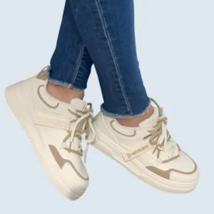 TENIS CON DOBLE CORDON COMBINADO