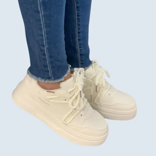 tenis mujer tenis deportivos LJ06 beige camel 1