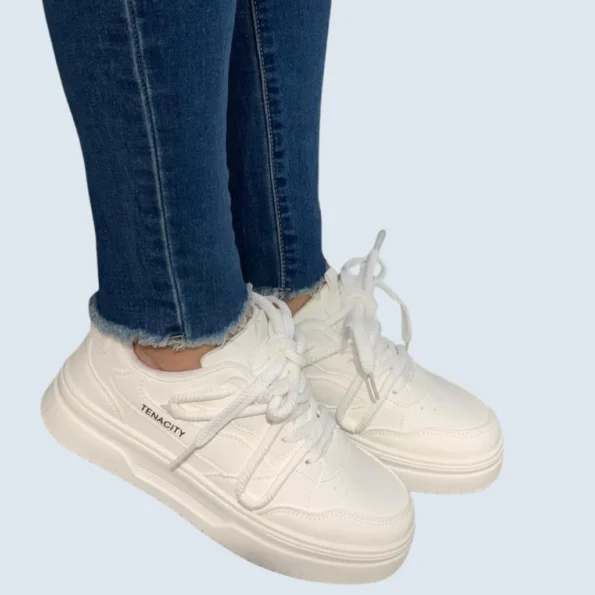 tenis mujer tenis deportivos LJ06 blanco 1