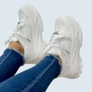 TENNI SUELA ALTA EN MATERIAL CAMUFLADO