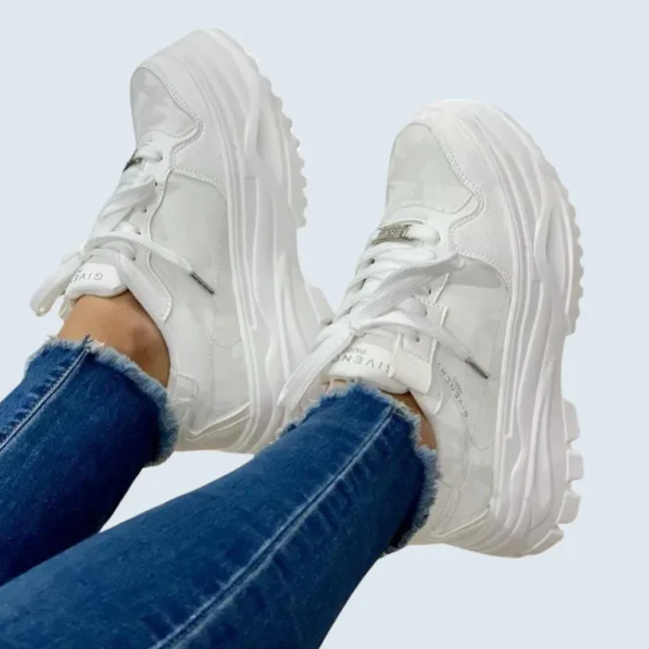 TENNI SUELA ALTA EN MATERIAL CAMUFLADO