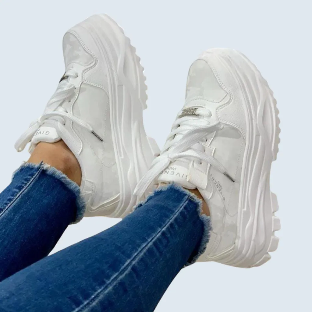 TENNI SUELA ALTA EN MATERIAL CAMUFLADO