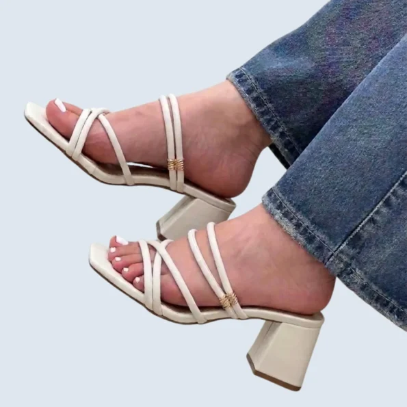 sandalias mujer sandalias tacon 52 P1180 talco