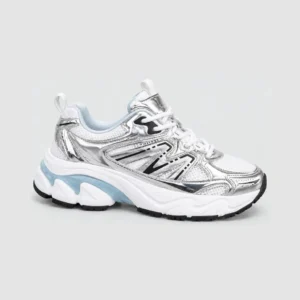 tenis mujer tenis casuales BB010 blanco plata PORTADA