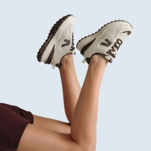 tenis mujer tenis casuales KP20D talco cafe