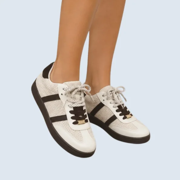 tenis mujer tenis casuales SAMBA beige cafe