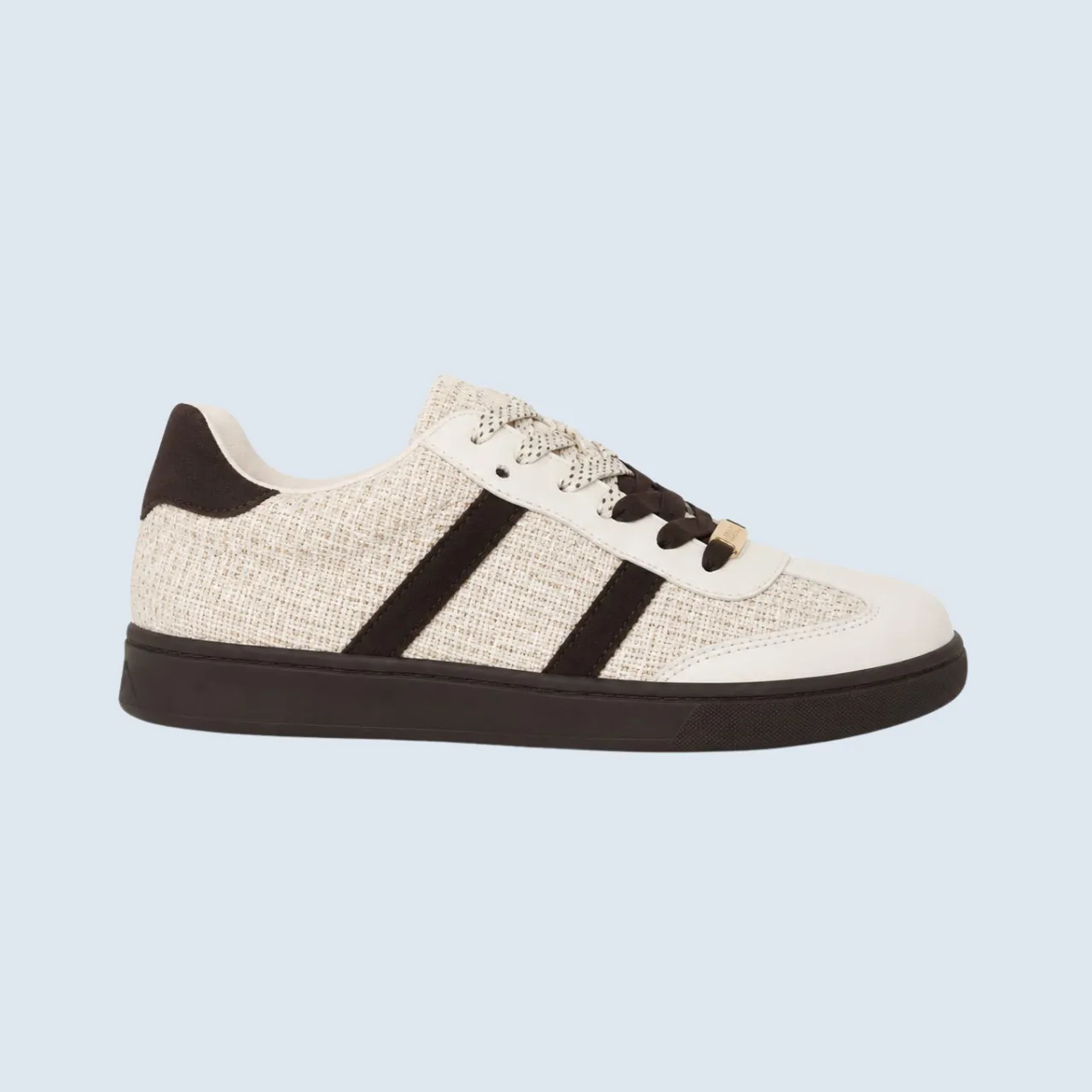 tenis mujer tenis casuales SAMBA beige cafe portada