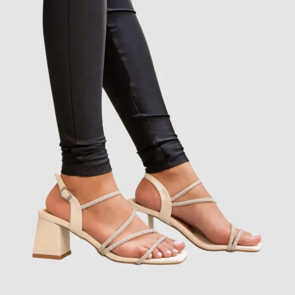 sandalias mujer sandalias tacon 512 P623 talco