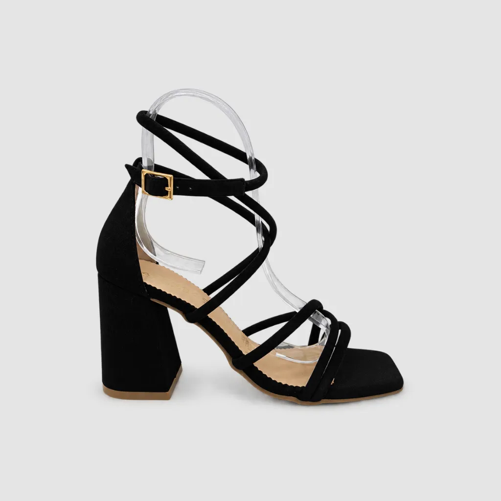 sandalias mujer sandalias tacon 712 P2674 negro PORTADA