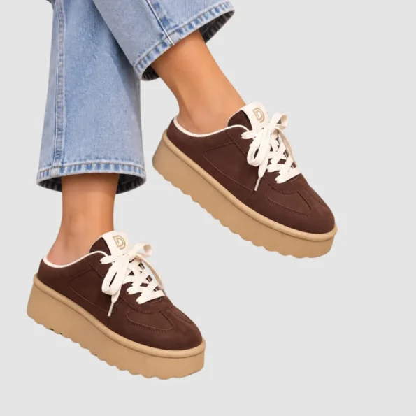 tenis mujer tenis casuales MAO583 cafe