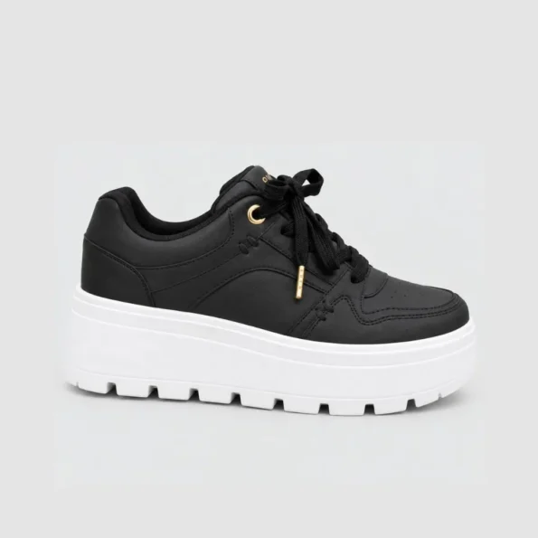 tenis mujer tenis suela alta HM656 negro PORTADA