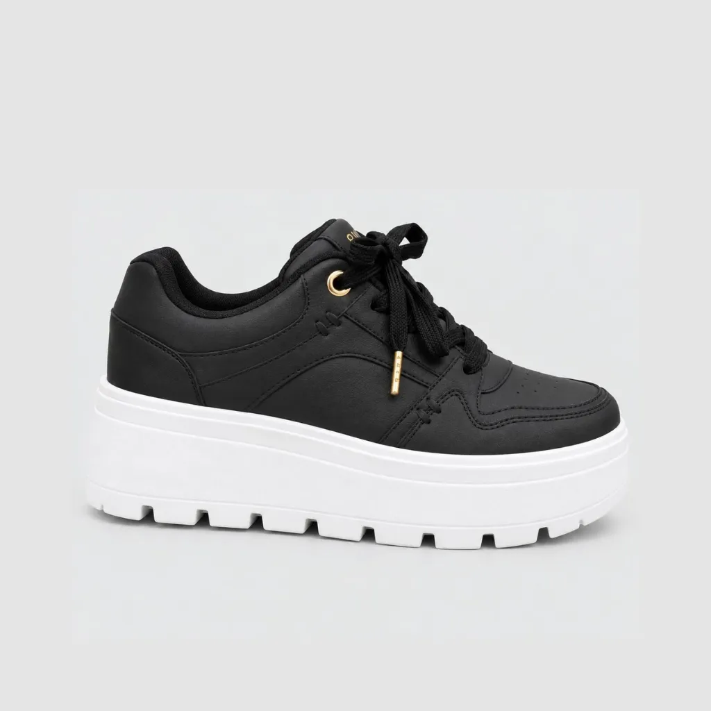 tenis mujer tenis suela alta HM656 negro PORTADA